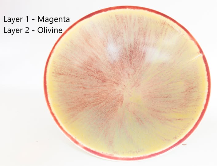 Abbots Magenta Midfire Brushable Glaze