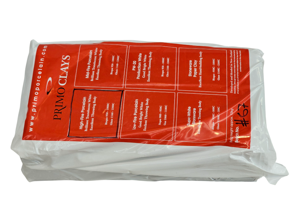 PRIMO Highfire Porcelain Clay 10kg Bag