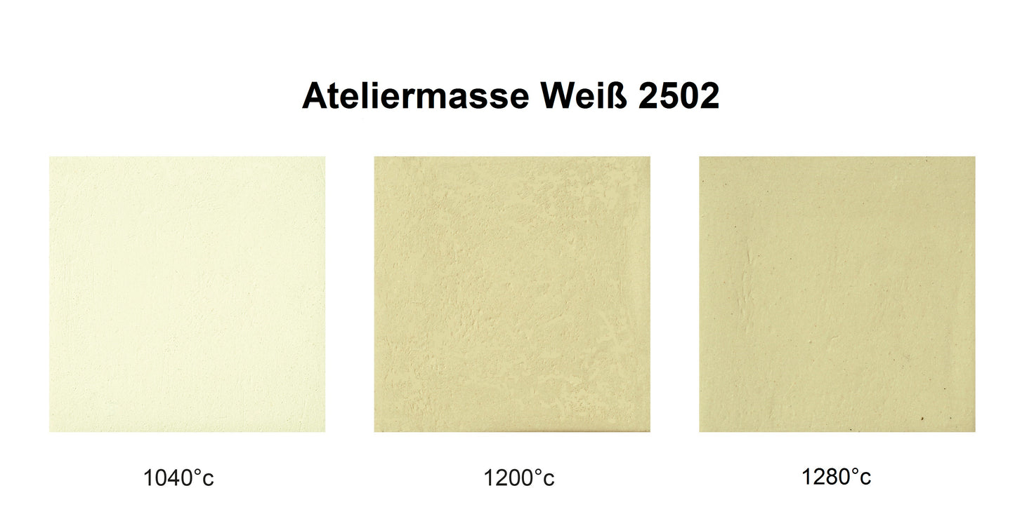 Atelier W 2502 - White Stoneware Clay with Grog - 10Kg Bag