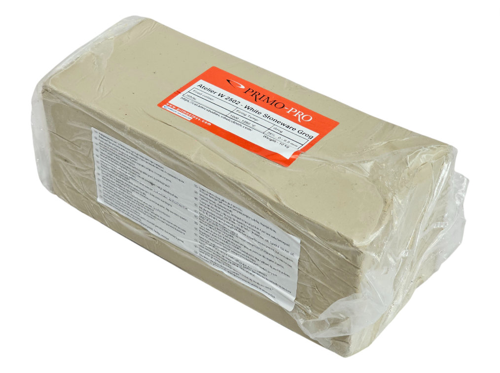 Atelier W 2502 - White Stoneware Clay with Grog - 10Kg Bag