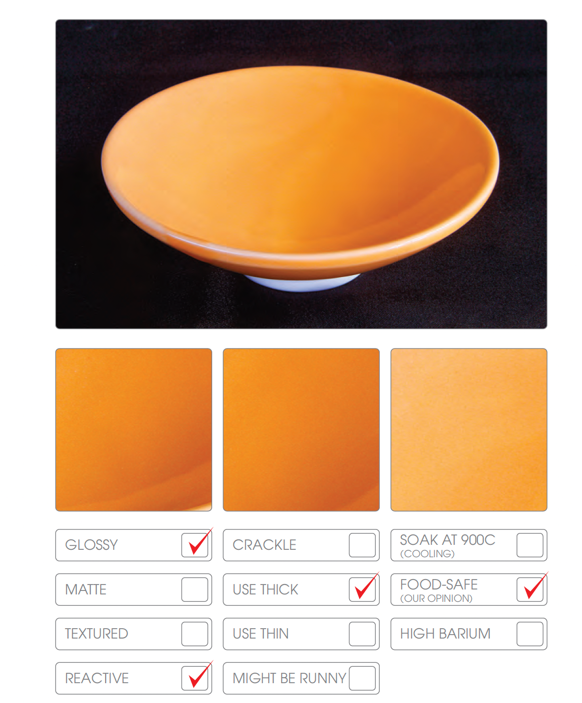 Abbots Apricot Midfire Glaze