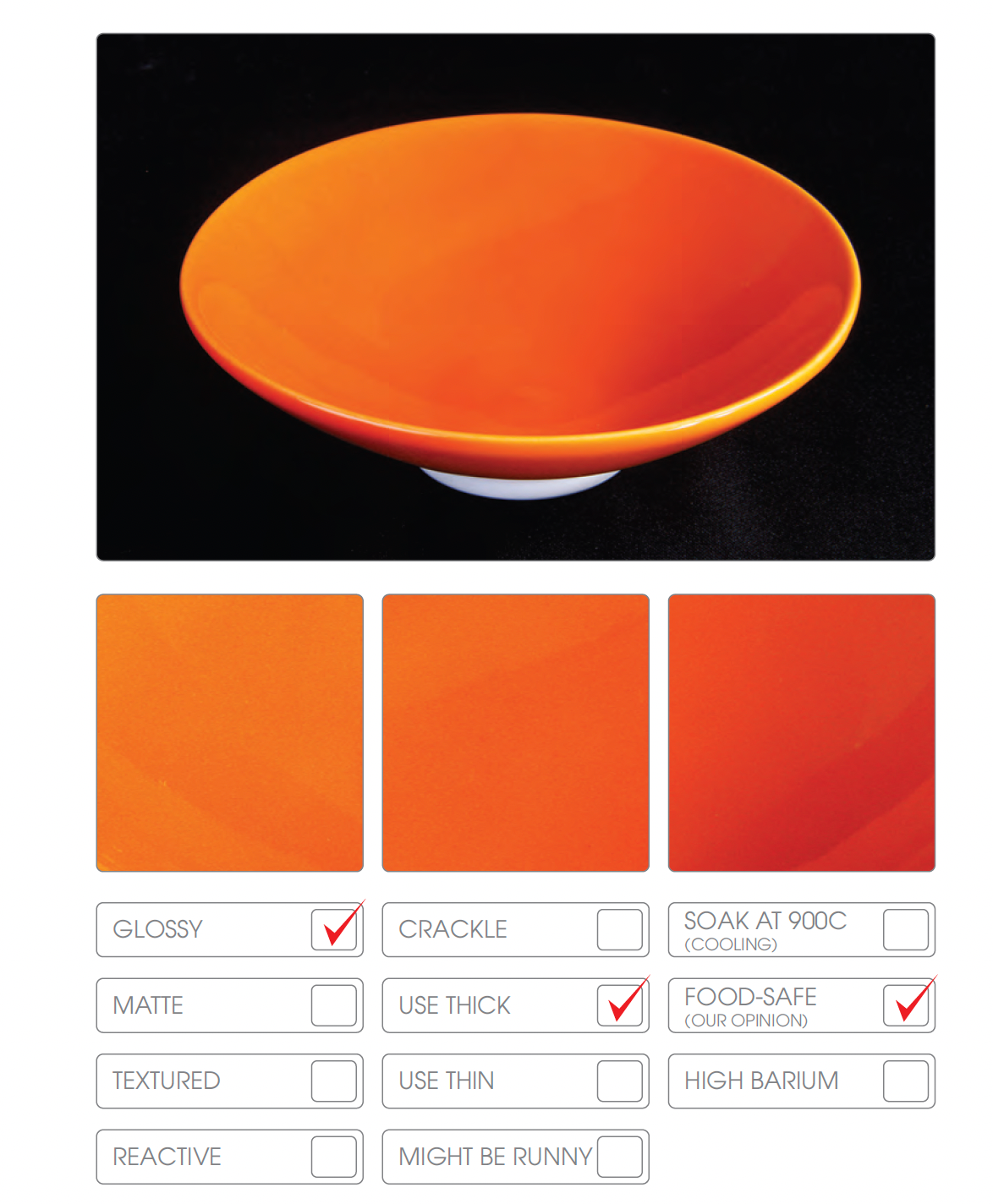 Abbots Mandarin Midfire Glaze
