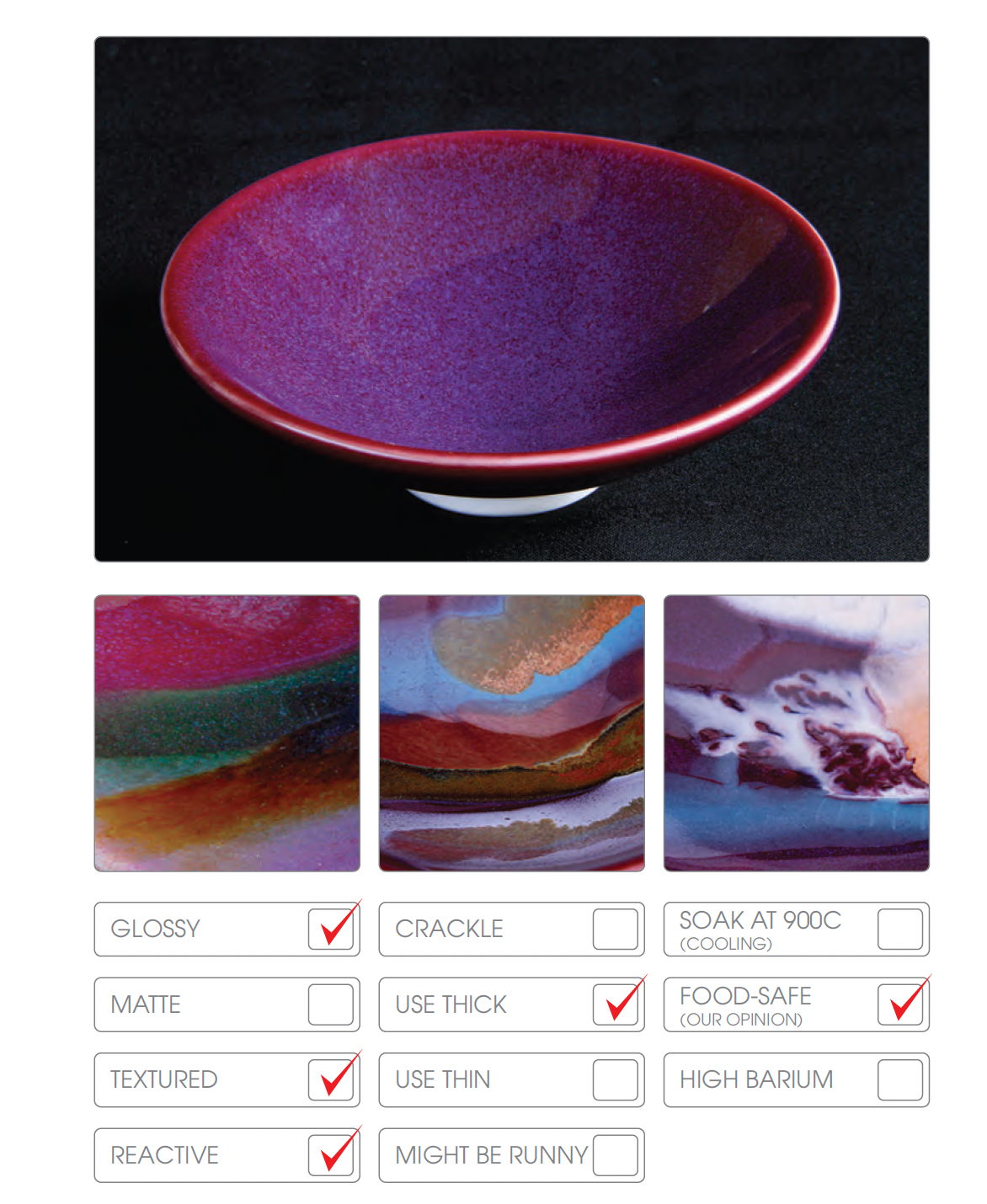 Abbots Purple Haze Midfire Glaze