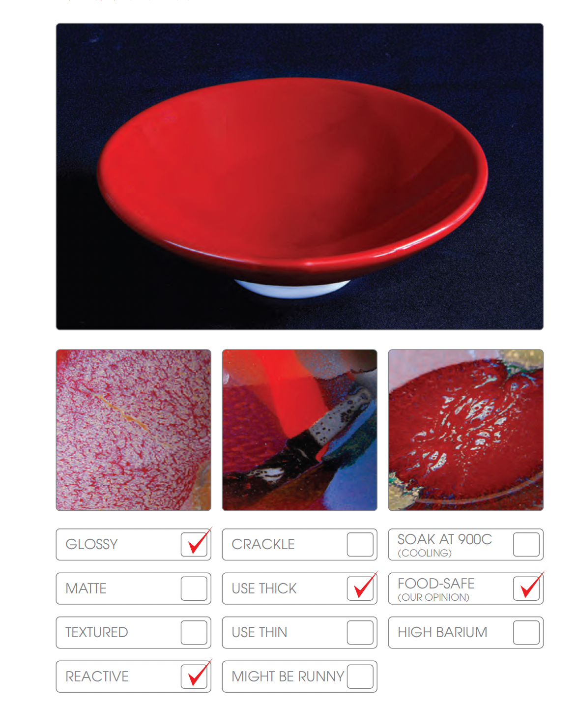 Abbots Wine Red Midfire Glaze