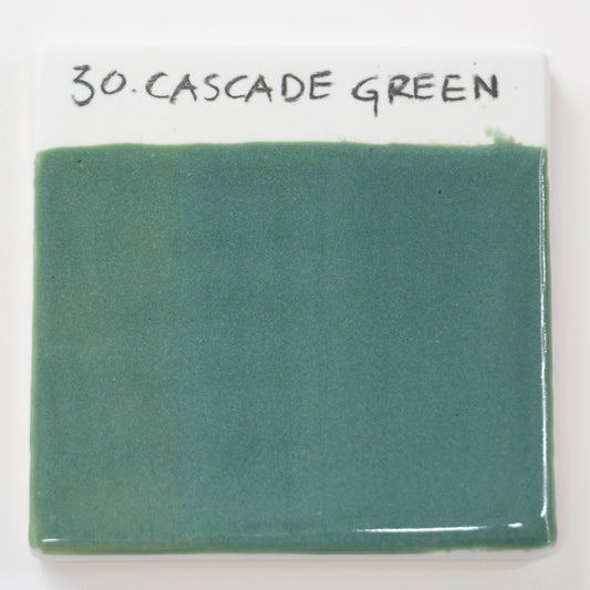 Abbots Cascade Green Midfire Brushable Glaze