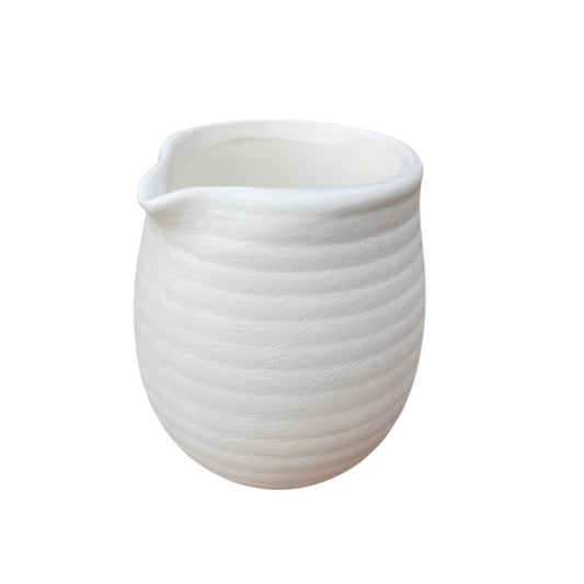 Ribbed Pourer Ready to Paint Bisque - 12, 48 Pack
