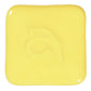 Abbots Glossy Yellow glaze swatch showing glossy surface with smooth, opaque, layered character.