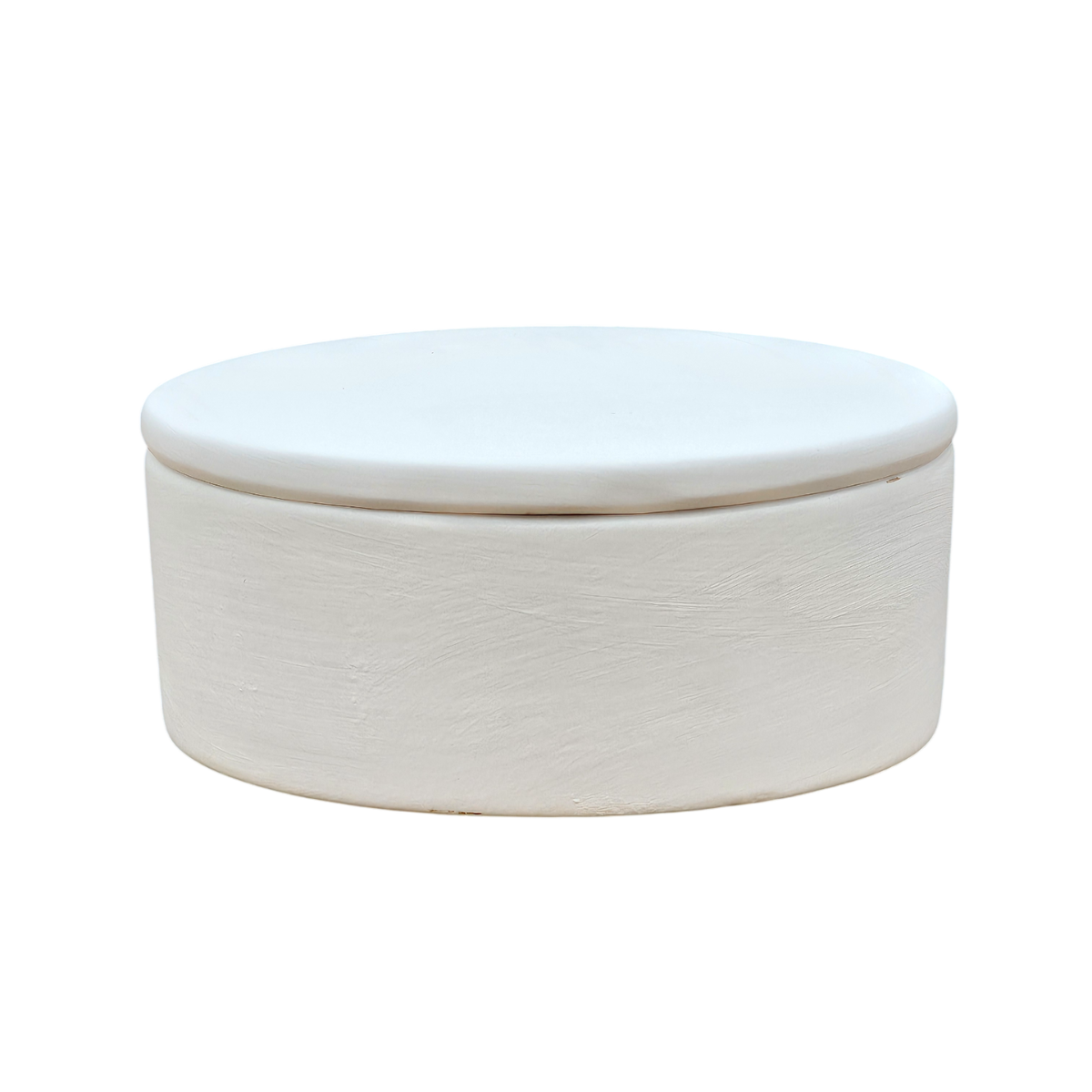 Round Trinket Box with Lid Bisque - 6, 38 Pack