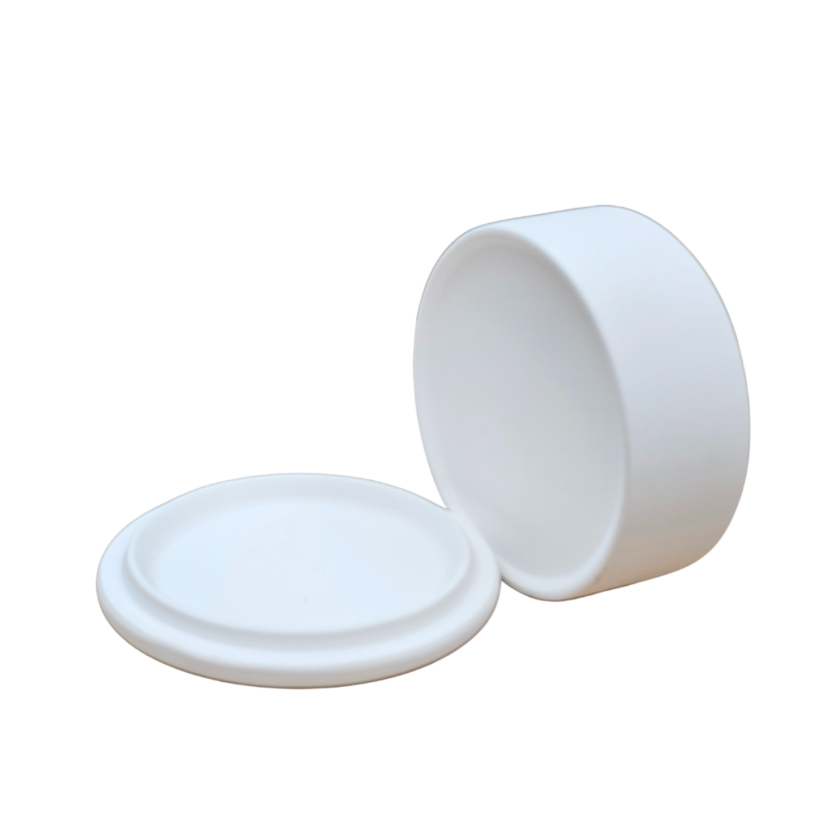 Round Trinket Box with Lid Bisque - 6, 38 Pack