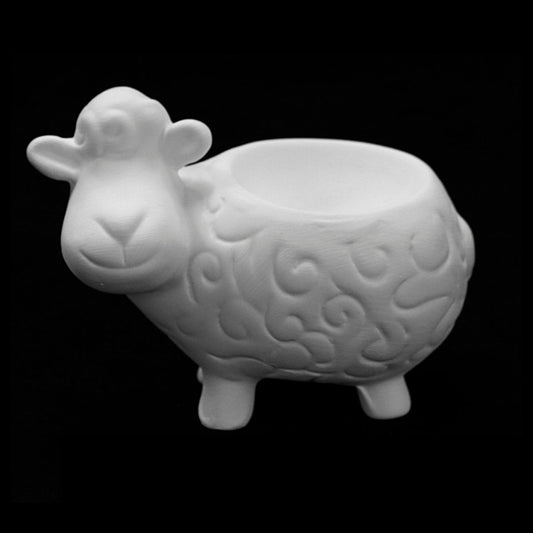 Sheep Eggcup Ready to Paint Bisque - 12 Pack